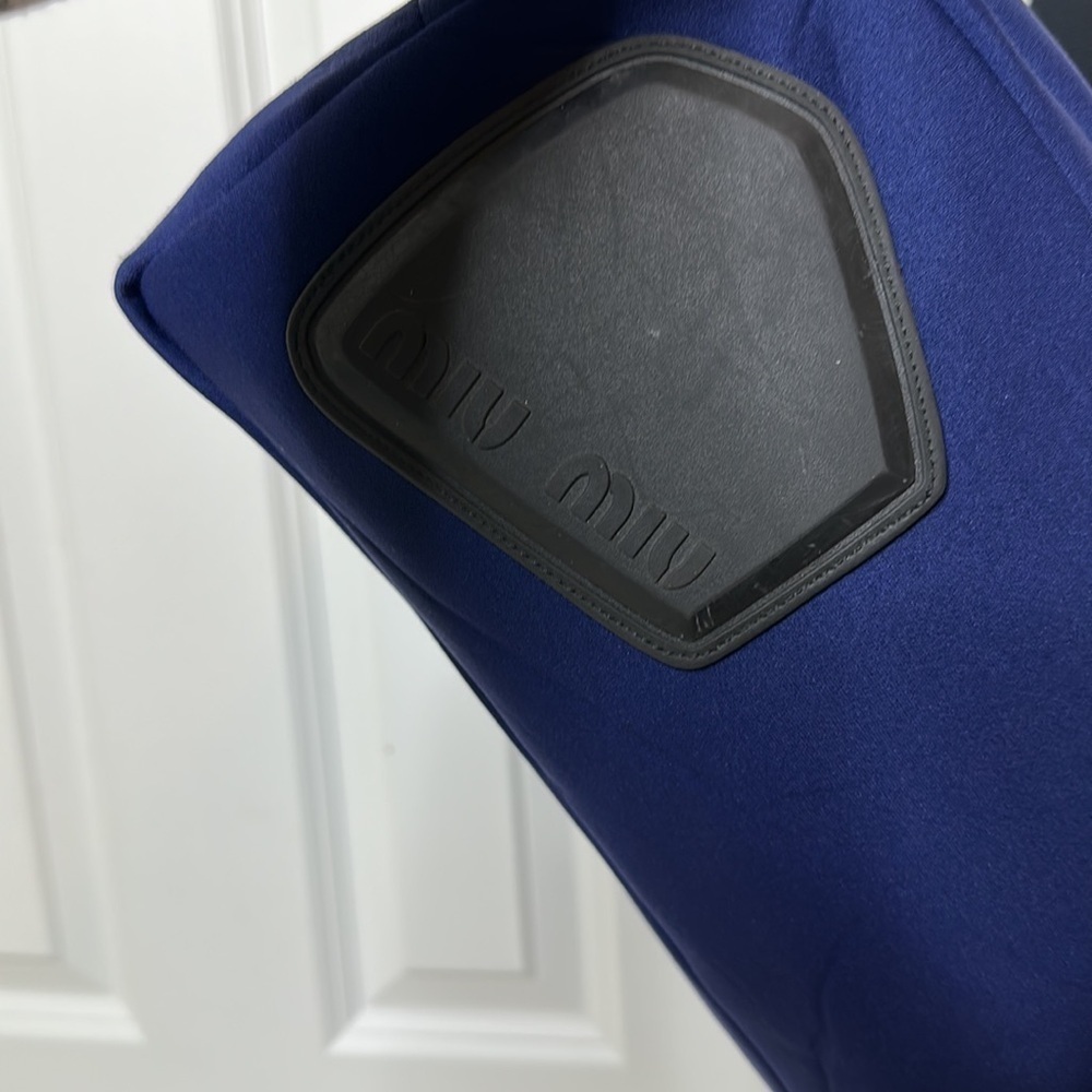 MIU MIU Navy Blue Neoprene Bag 1999-2000 Rare - Picture 6 of 15